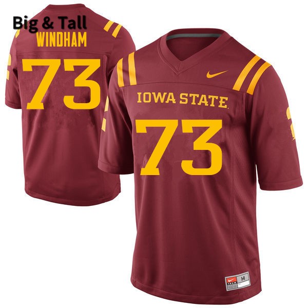 Iowa State Cyclones Men's #73 Will Windham Nike NCAA Authentic Cardinal Big & Tall College Stitched Football Jersey XX42S00FV